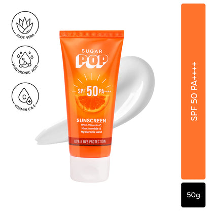 Spf 50 sunscreen with vitamin c