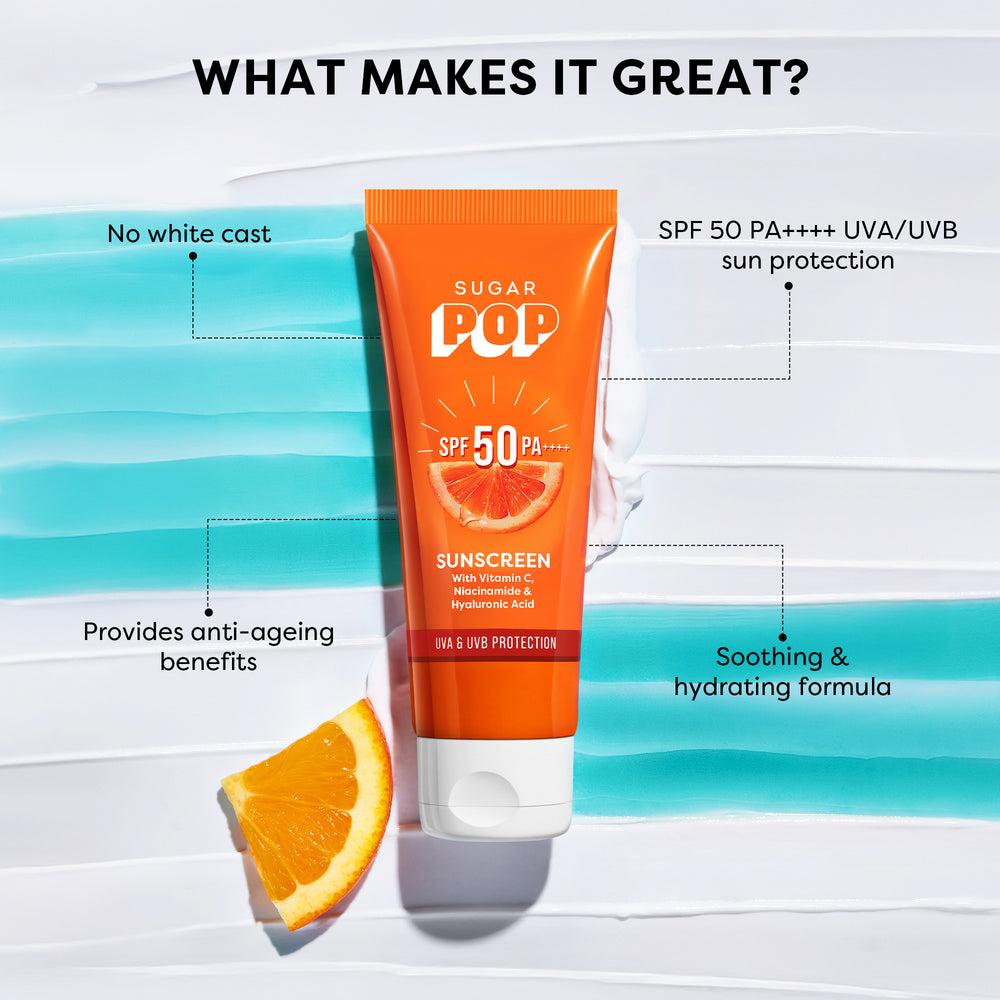 Spf 50 sunscreen with vitamin c