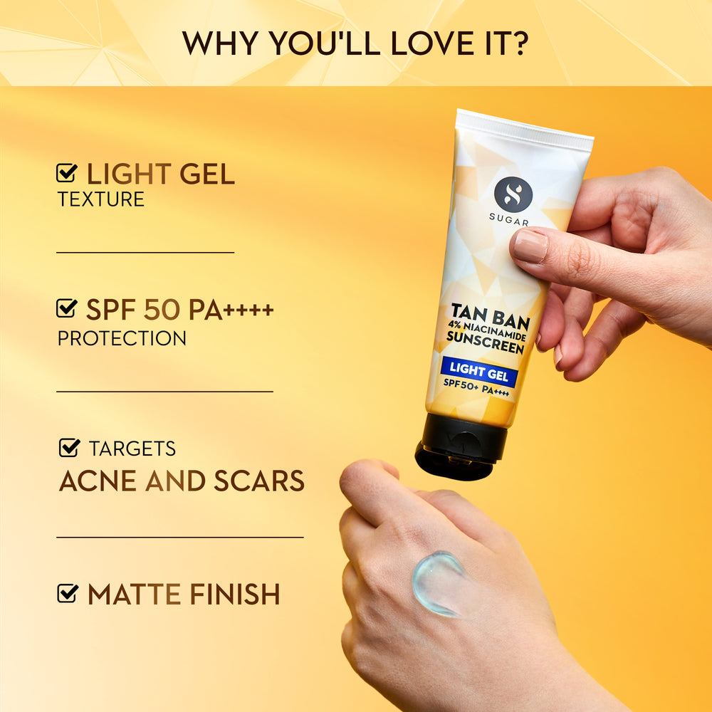 Tan Ban 4% Niacinamide Sunscreen Light Gel