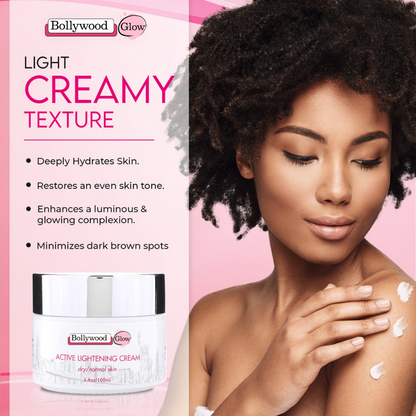 Bollywood Glow Active Lightening Cream - 100ml / 3.4 Oz